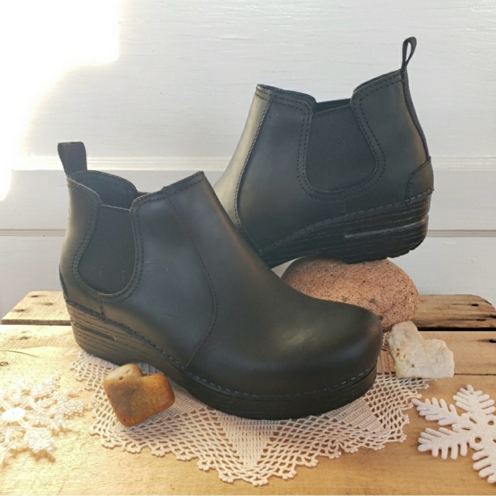 Dansko FRANKIE Pro Clog Chelsea Bootie Elastic Sided Ankle Boho Boot 36 37 38 39